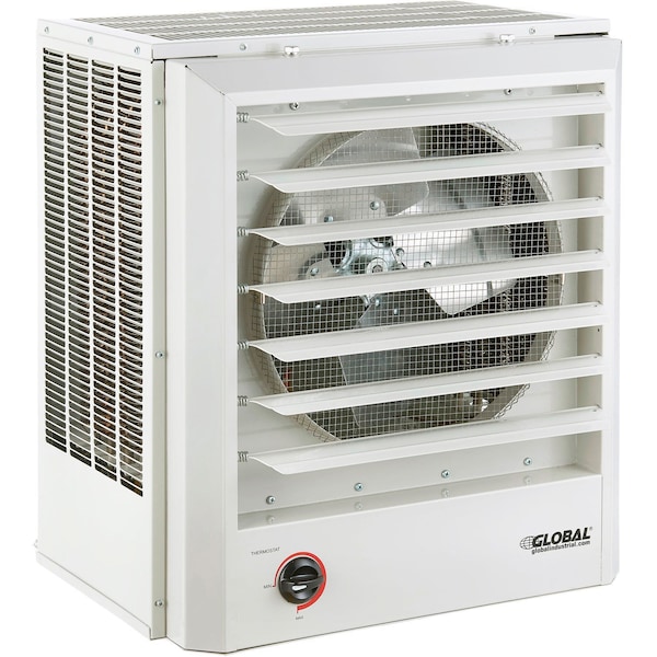 Global Industrial Fan Forced Electric Unit Heater, 3 Phase, 480V, 15kW, 21-7/16 in H, 19 in W 246134 - main